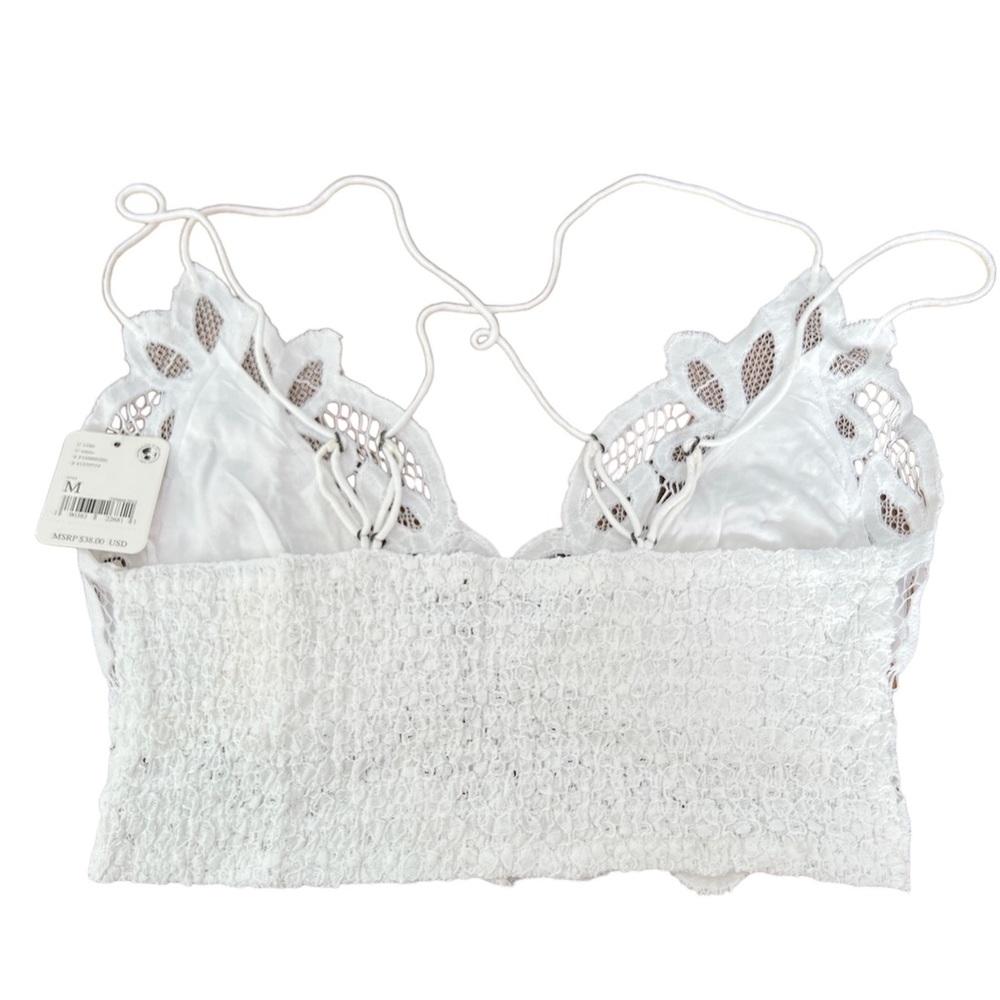 Free People White Crop top, Womens Size Medium, Color White - Picture 2 of 3